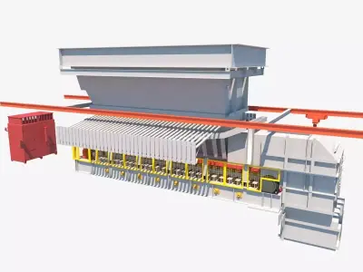 apronfeeder02 machine 3D model