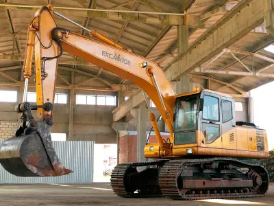  Heavy Construction Machinery Equipment Industrial 5 in 1 vol 1 PBR 