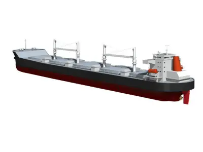 bulk carrier 3D model