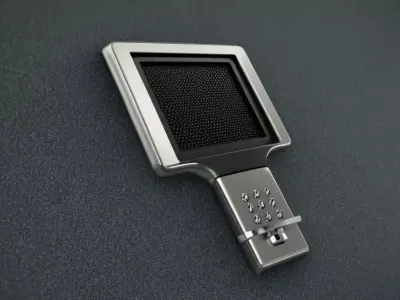 Matte Black Buttons Device Free low-poly 3D model