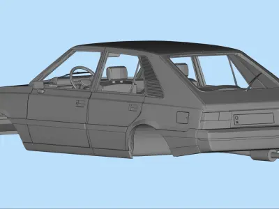 FSO Polonez 1500 borewicz Printable Body 3D model print model  3D print model
