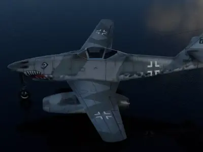 Messerschmitt ME-262 Schwalbe Low-poly 3D model