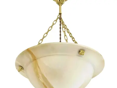 Beautiful Antique  Art Deco Pendant Light   Chandelier    3D model