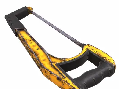 Saw Gardening Tool Low Poly Low-poly 3D model