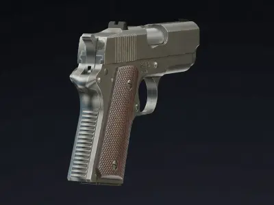 Detonics Combat Master Low Poly Low-poly 3D model