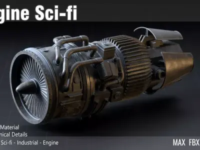 Engine Sci-fi 3D model