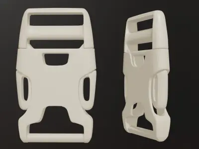 Tactical Style Bag Buckles Clips 3D model