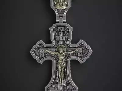 THE CROSS WITH JESUS 3D print model