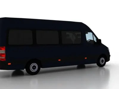 Mercedes Benz Sprinter L3H2 2015 Passenger UK 3D model