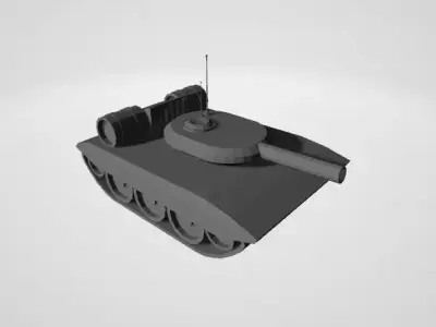 Generic lowpoly tank 3D model