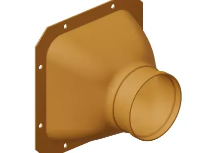 Plastic Industrial Air Duct Toy 3D model