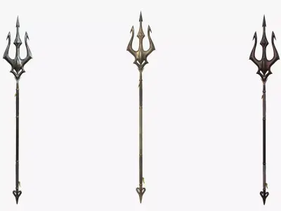 Thunder Spear Low-poly 3D model