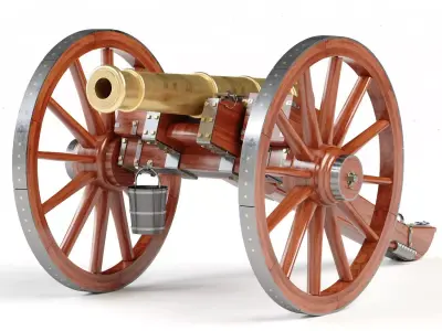 Napolean Cannon M1853 3D model