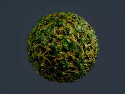 Sci-fi Alien Creature Environment Seamless PBR Texture 26 Texture