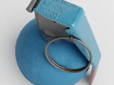 M67 Training Grenade 3D model