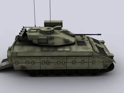 M2 Bradley Low-poly 3D model by sobul