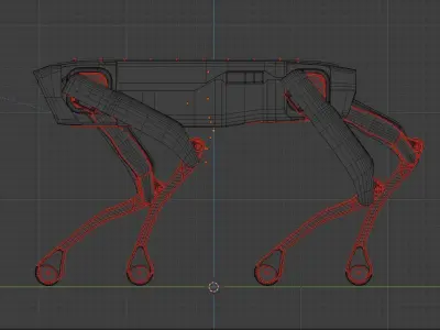 Spot mini rigged 3D model