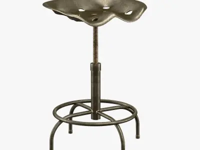 Horeca bar stool 3D model