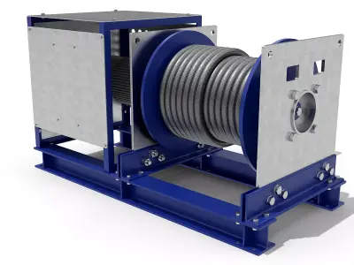 Industrial Marine Winch 10T Constant Tension 3D model