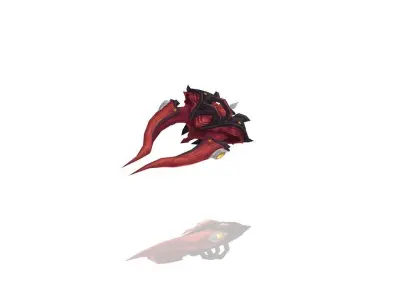 Royal Battle-Gloves Low-poly 3D model