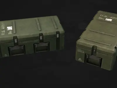 Military Asset Pack - Low-poly 3D model