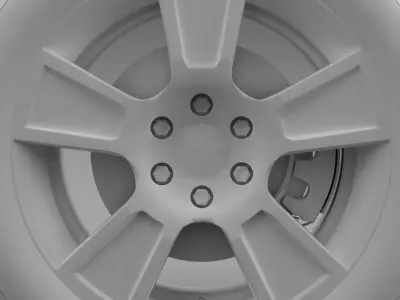 GMC Sierra Regular cab wheel 3D model