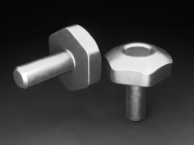 Mechanical Bolt  Free low-poly 3D model