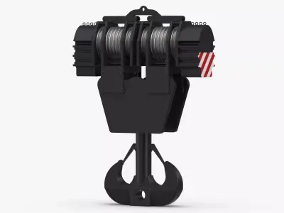 Liebherr LR Crane Hook Block 01 3D model