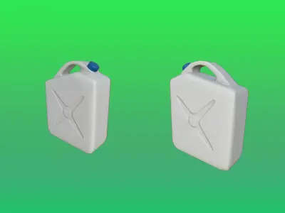 Canister Plastic Game Ready Model Low-poly 3D model