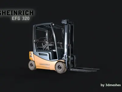 Jungheinrich - EFG320 Electro Forklift - PBR lowpoly Low-poly 3D model