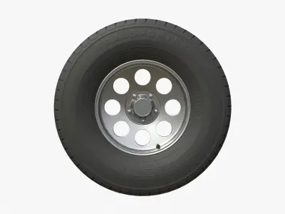 Generic Wheel  Low-poly 3D model