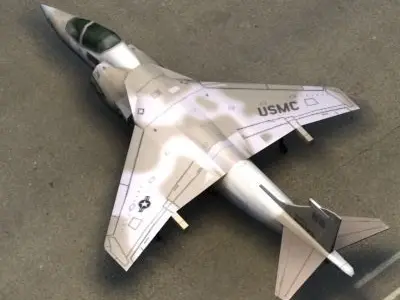 AV-8B HarrierII US Marines Low-poly 3D model