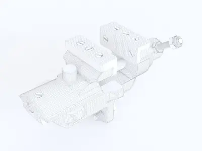 Aluminum vise 3D model