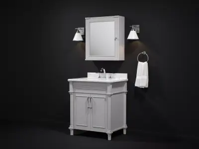 OVE Aberdeen MC 30 Dove Grey 3D model