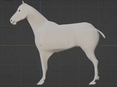 horse 3D model shop