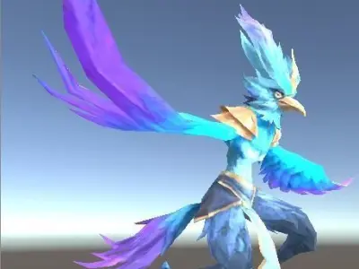 bird fantasy Free low-poly 3D model