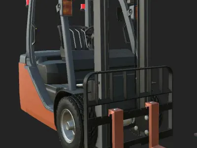 FORK LIFT Game Ready Model Low-poly 3D model