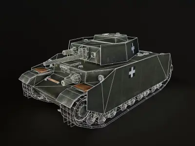 40M Turan 1 Low-poly 3D model