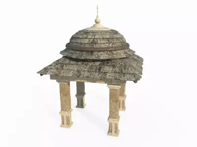 Magic Age style architecture pavilion 3D model
