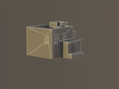 LowPoly Afghanistan House Free low-poly 3D model