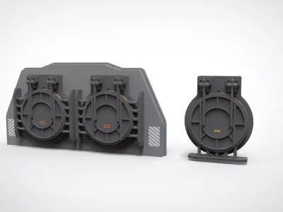 sci fi hatch 2 3D model