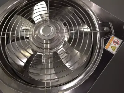  Industrial Fan Exhaust  FBX with textures Low-poly 3D model