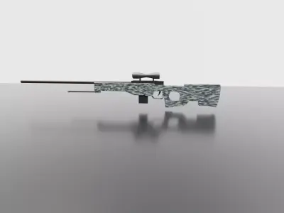 AWPst Low-poly 3D model