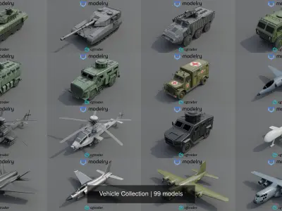 Vehicle Collection 3D Model Pack