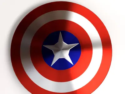 Captain America Shield 3D model shop