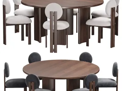 CREST ROUND Low-poly 3D model