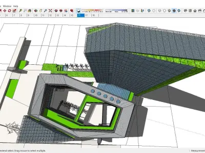 Sketchup Office building H9 3D model