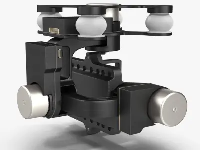 DJI Zenmuse H3 3D Low-poly 3D model