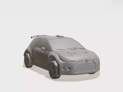 Cheerful Rally Cub Toy Car 3D Printable Cartoon Car for Kids 3D print model