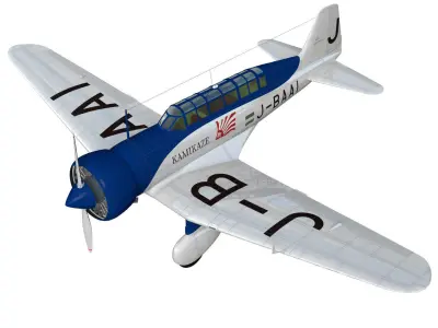 Mitsubishi Ki15 Babs 3D model buy
